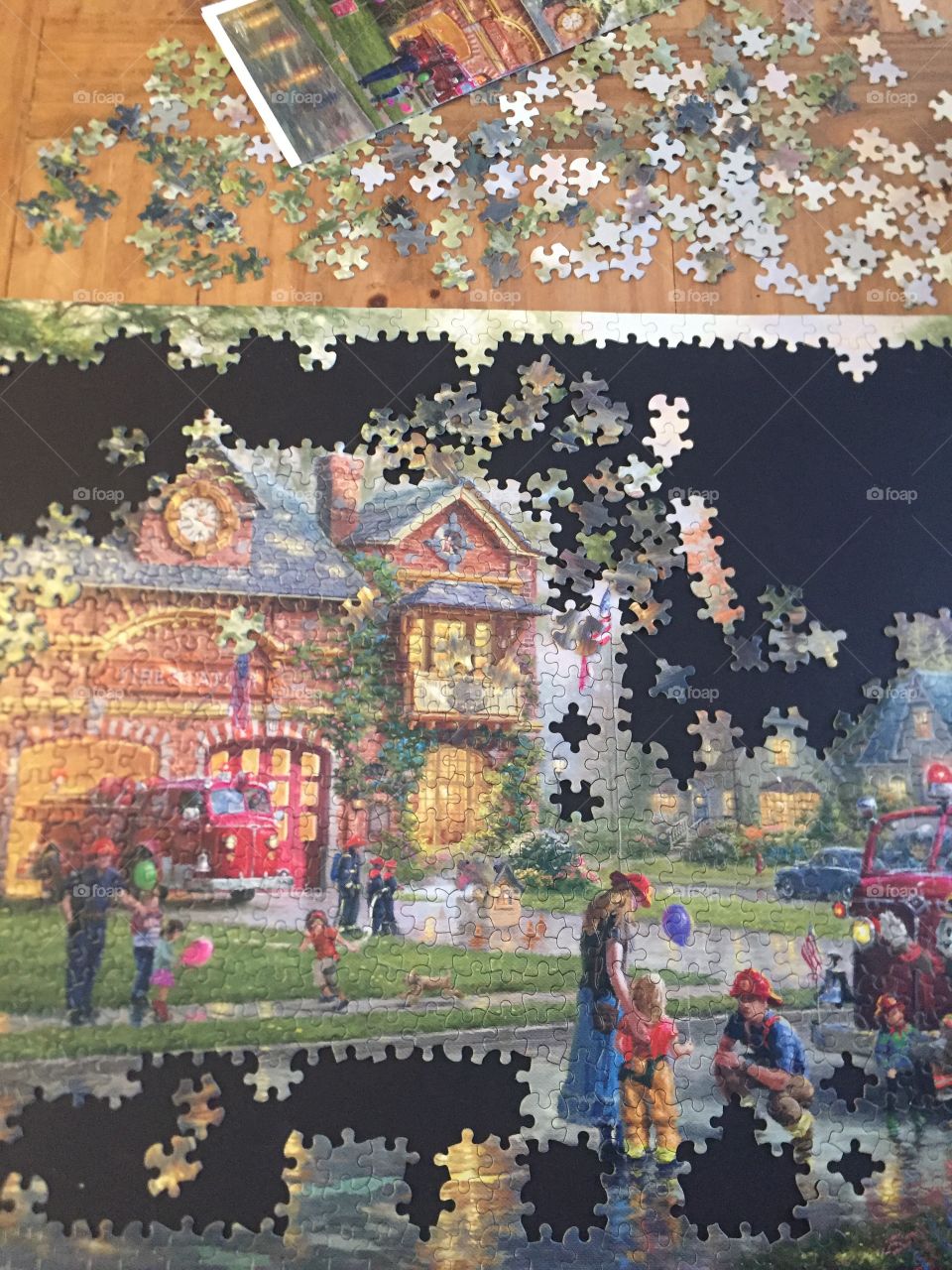 Puzzles Is one of my favourite winter activities on a cold winter day you can Pass the time putting together 1000 piece puzzle.When I have a completed we frame it and becomes wall art.