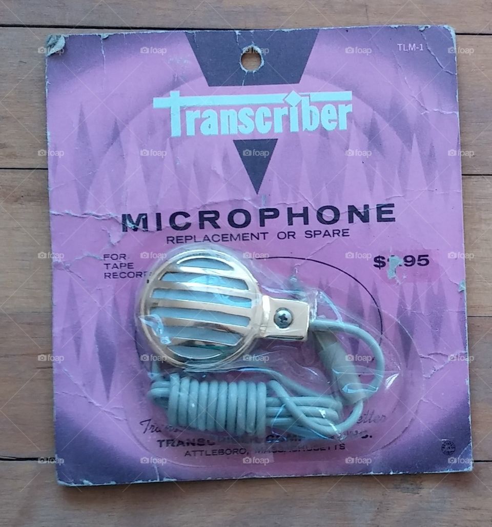 1960s transcriber microphone