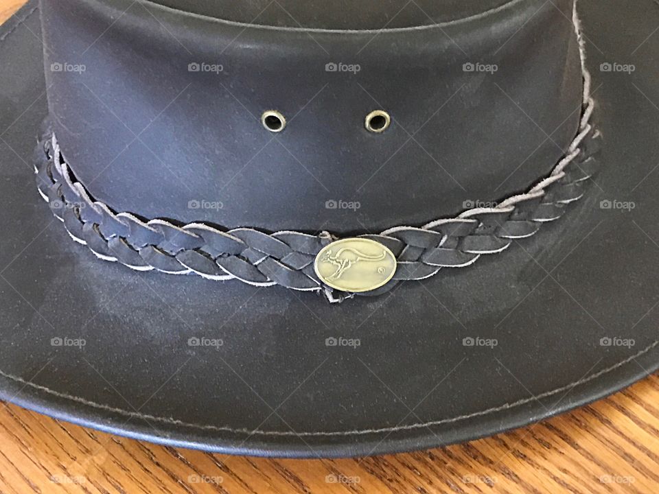 Leather hat