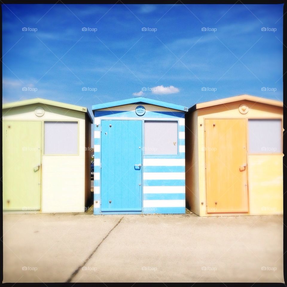 Beach huts