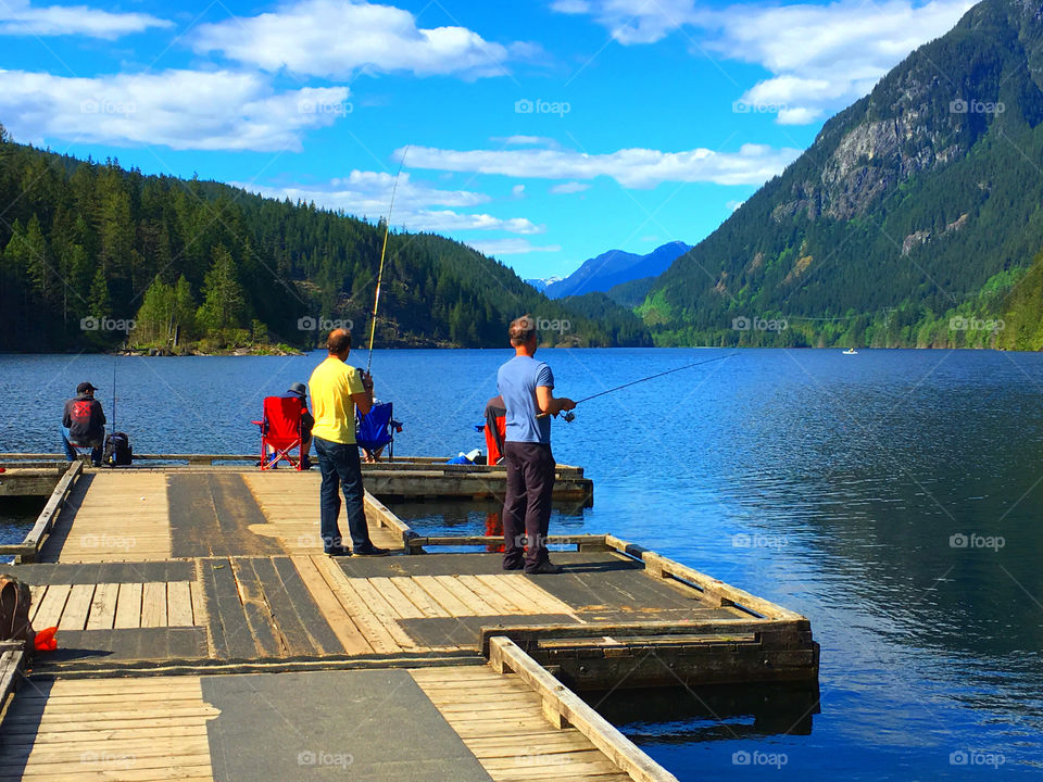 Fishing at the lake