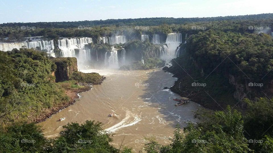 Iguazu waterfall, one of the seven natural wonders