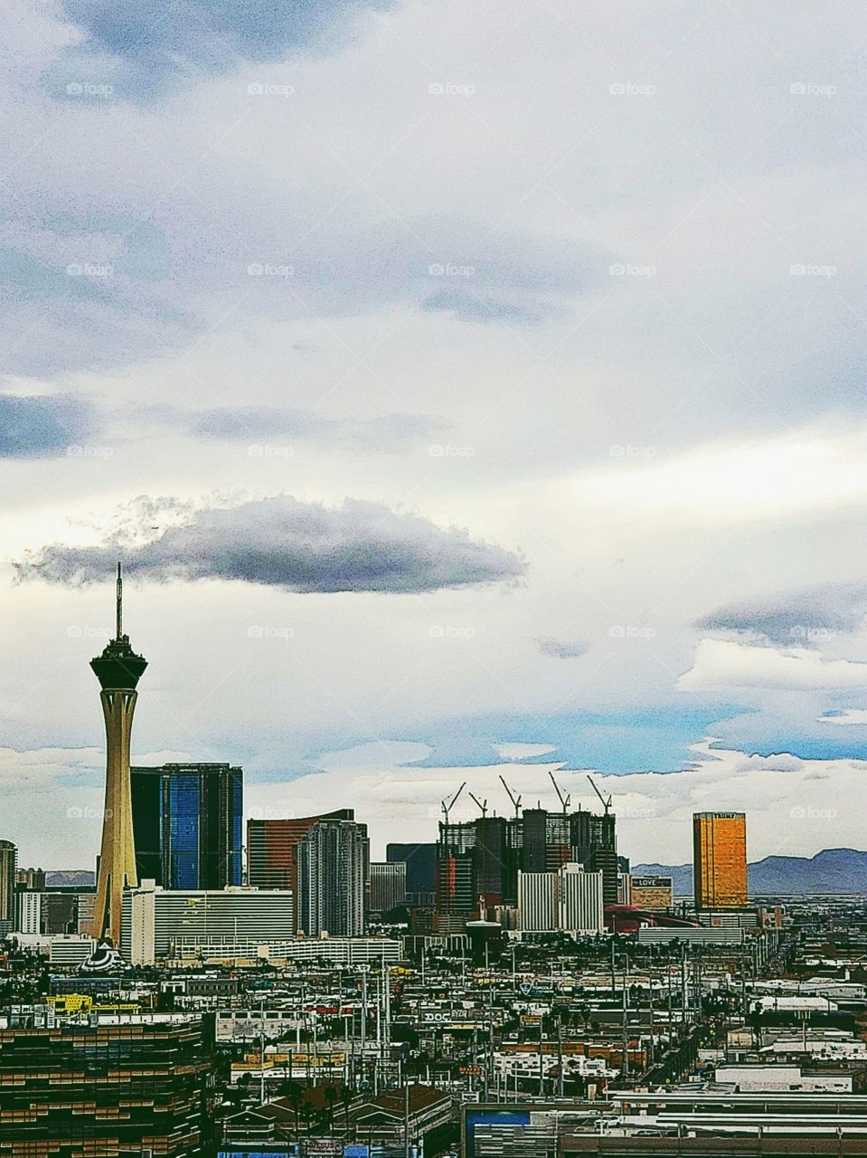 Las Vegas skyline--constantly under construction!
