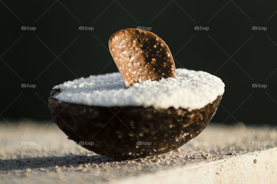 Sweet coconut ice cream