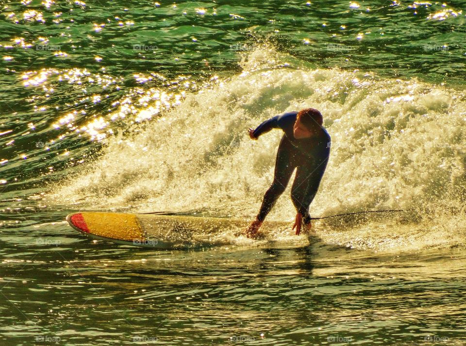 Surfing in Pacifica in the Bay Area