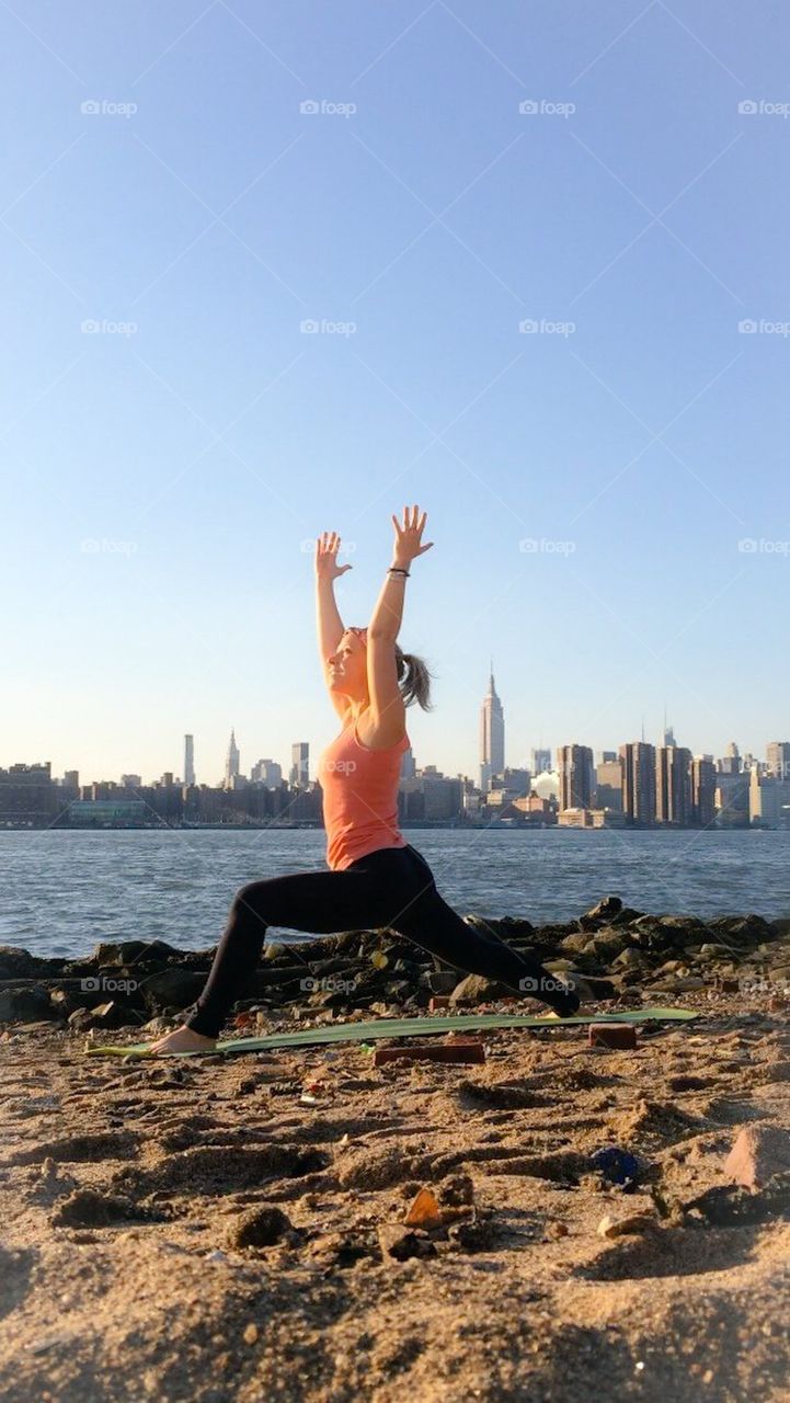 Warrior 1 - Yoga in NYC 