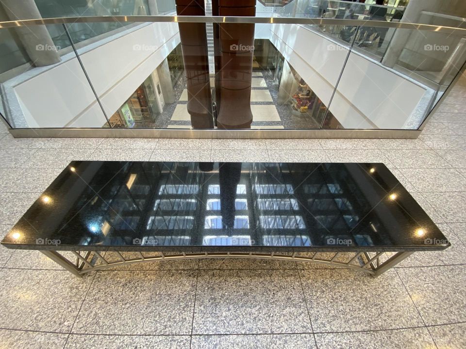 Reflection on the chair