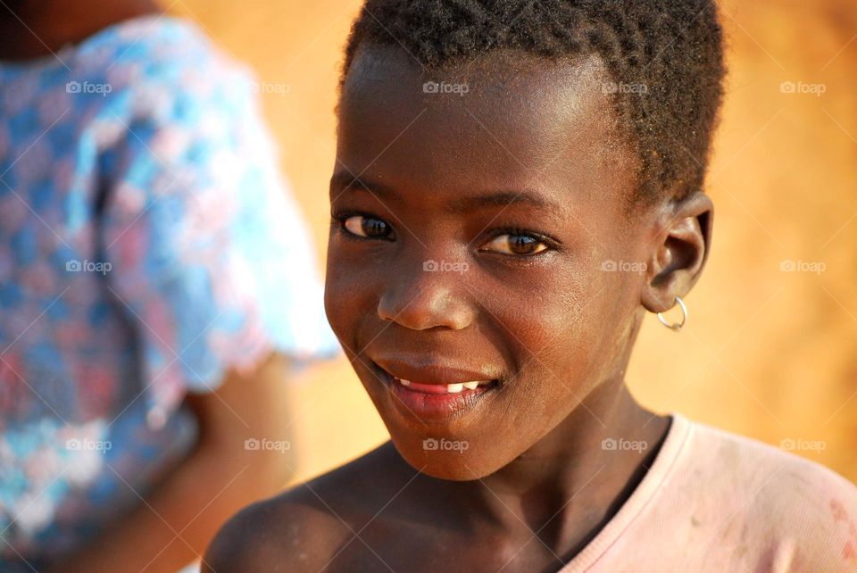 Happy african girl