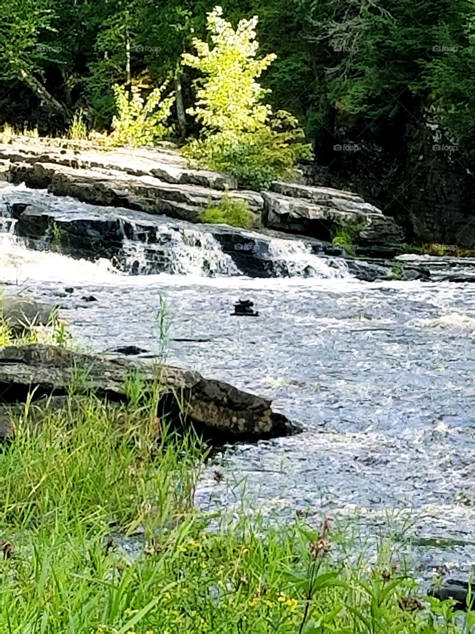 Small waterfall Sturgeon river