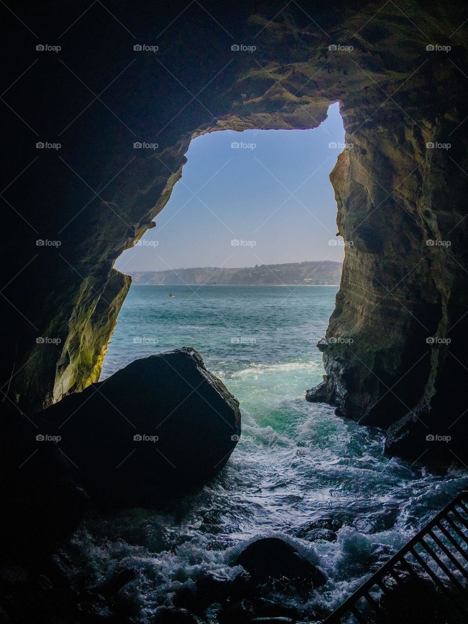 La Jolla, California - Cave opening out into the Pacific Ocean 