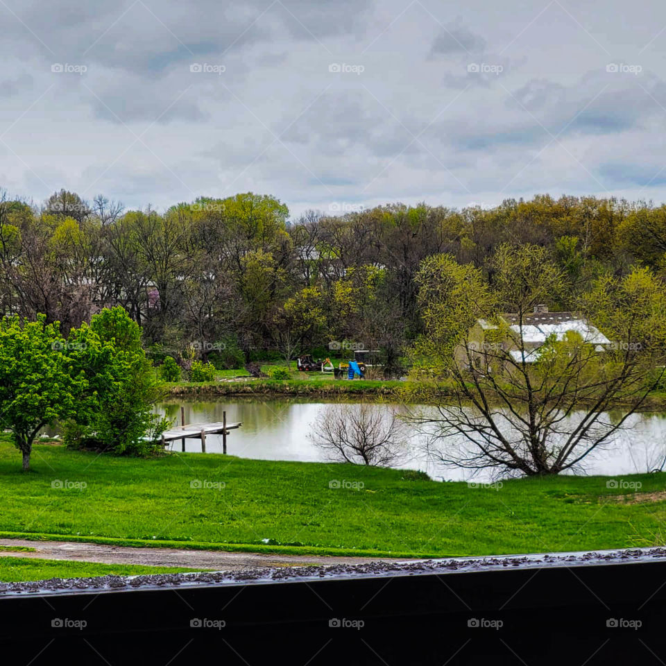 after snow in the spring