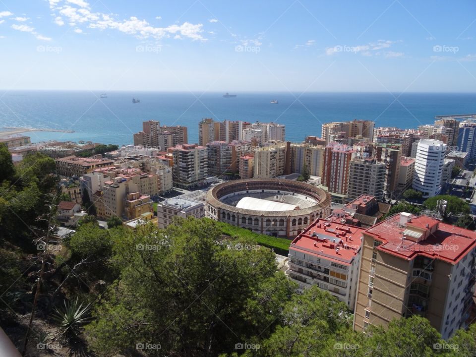 View of city Malaga