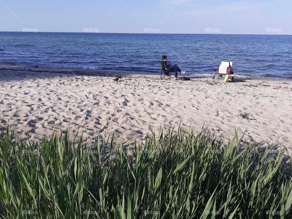 meditation by the water