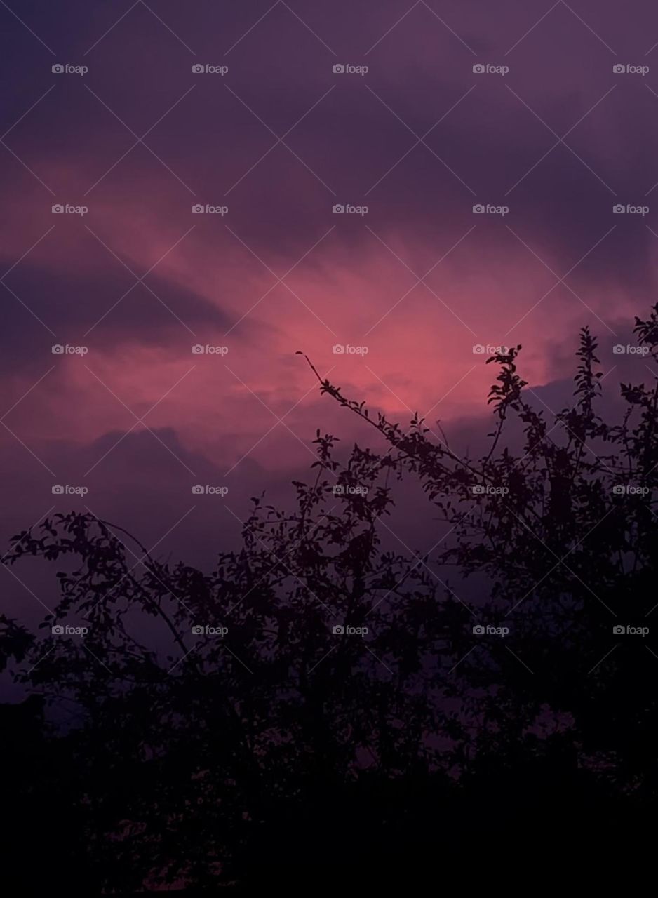 Sunrise spring storm 