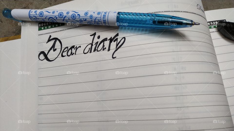 hobby of writing diary