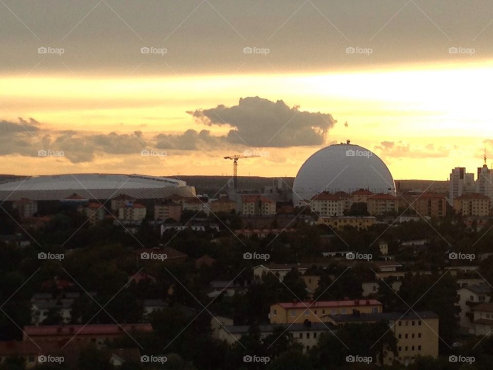 sweden stockholm sunset houses by anetteaventyr