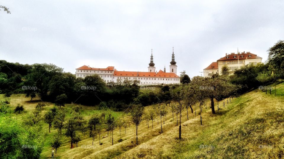 Strahov monastýry, Prague. beautiful view od Prague