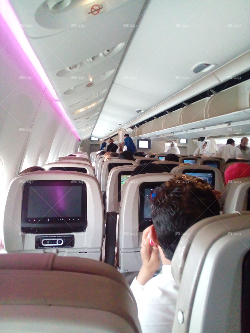 In airplane