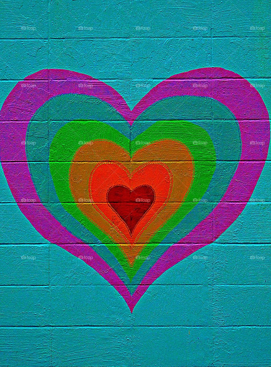 Color Explosion - Multicolored hearts - a heart symbol that is composed of multiple different colors, often representing a blend of emotions, diverse perspectives, or a playful mix of feelings, with each color carrying its own unique meaning