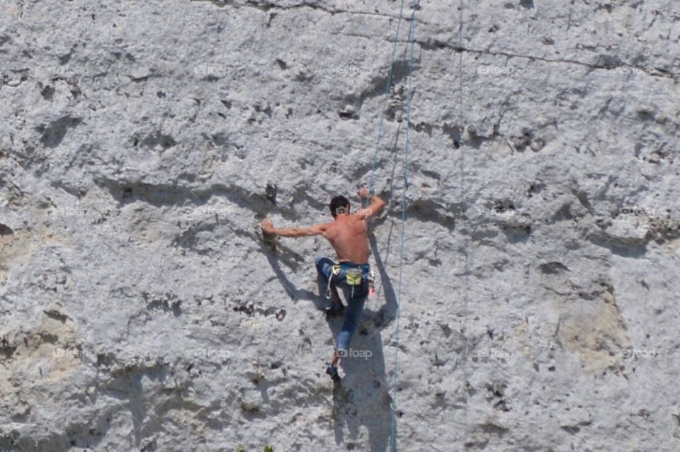 Climber in France 