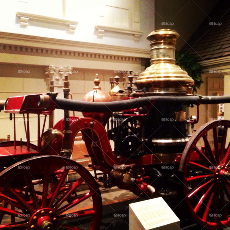 museum 1800s fire engine fire brigade by bmachain