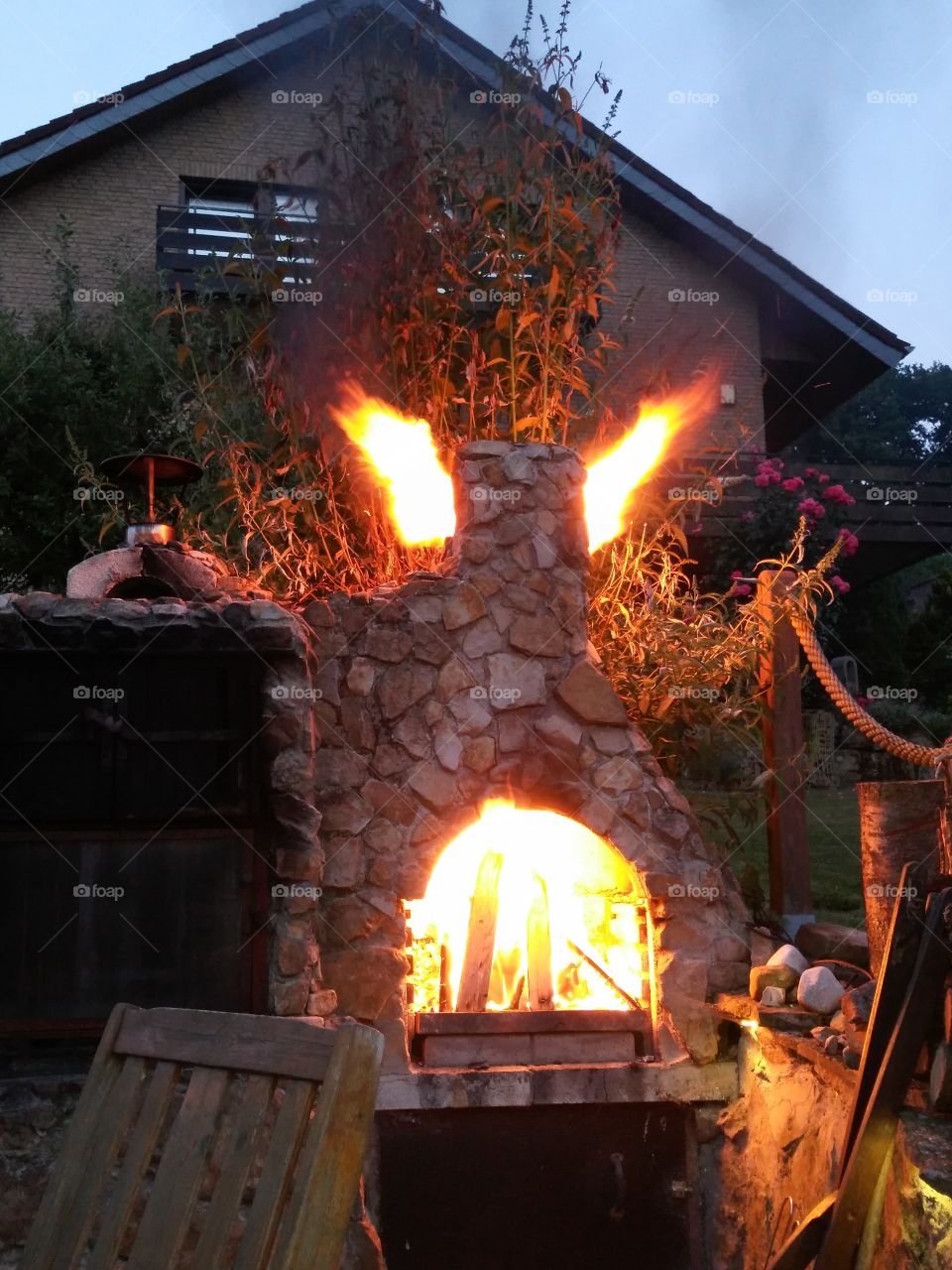 Fireplace Feuerstelle Grill