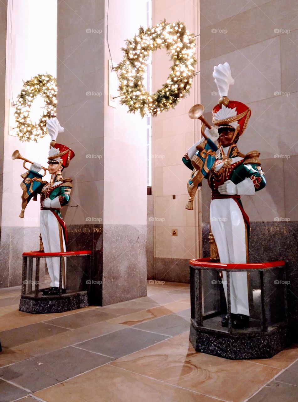 Toy Soldiers Outside at Rockefeller Center NYC