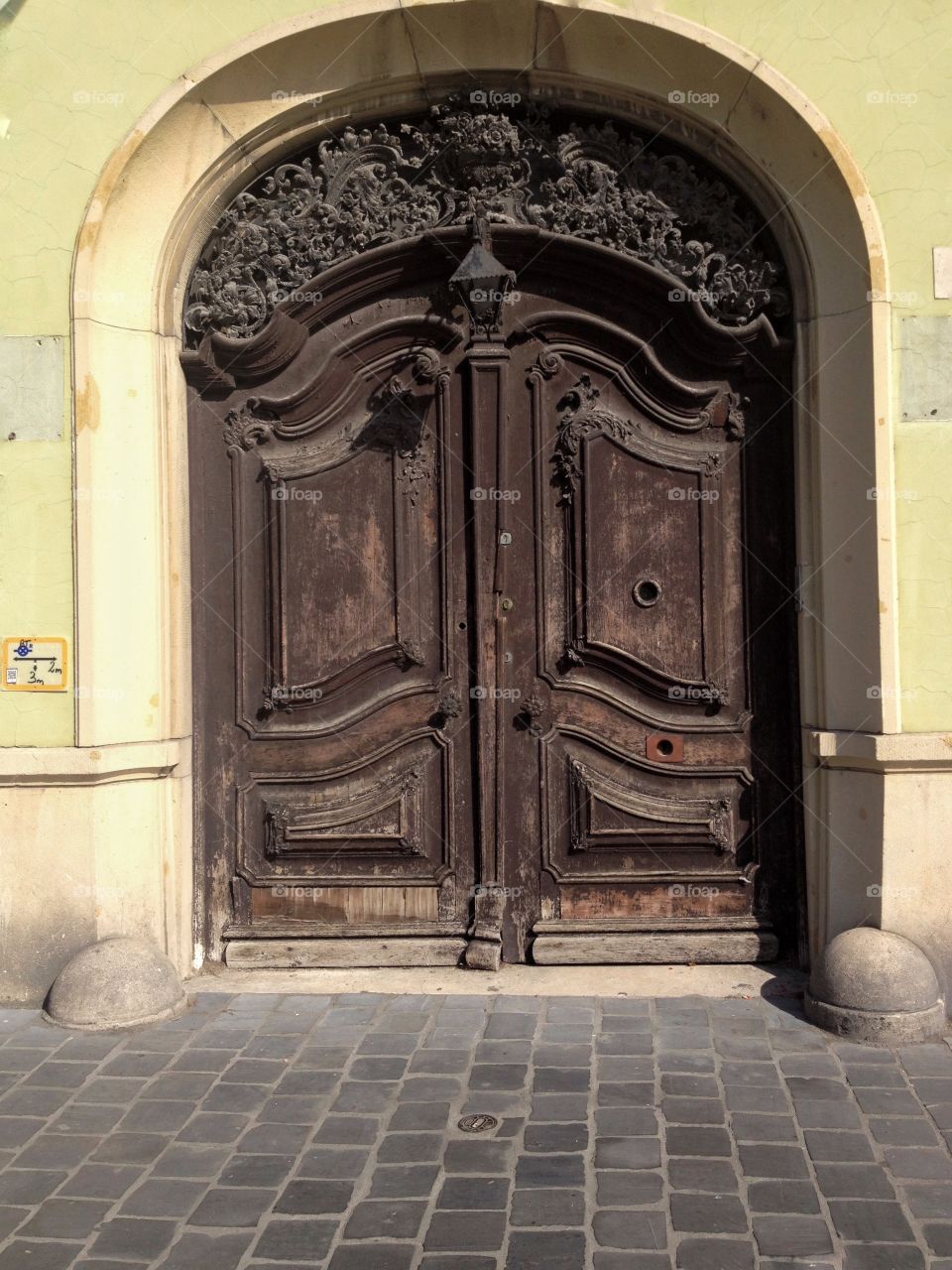 Old wooden door