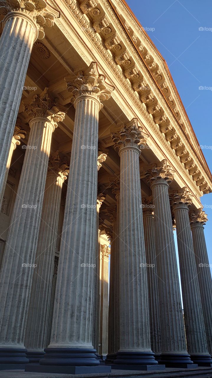 Columns of Kazan Cathedral, Saint Petersburg, Russia