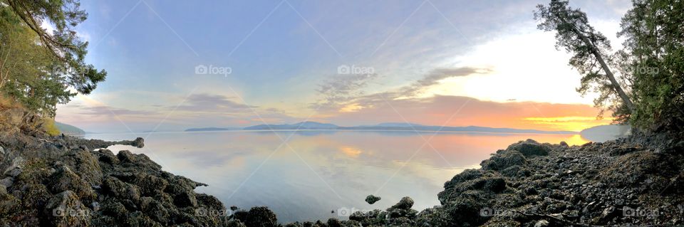 Point Caution - San Juan Island at dawn