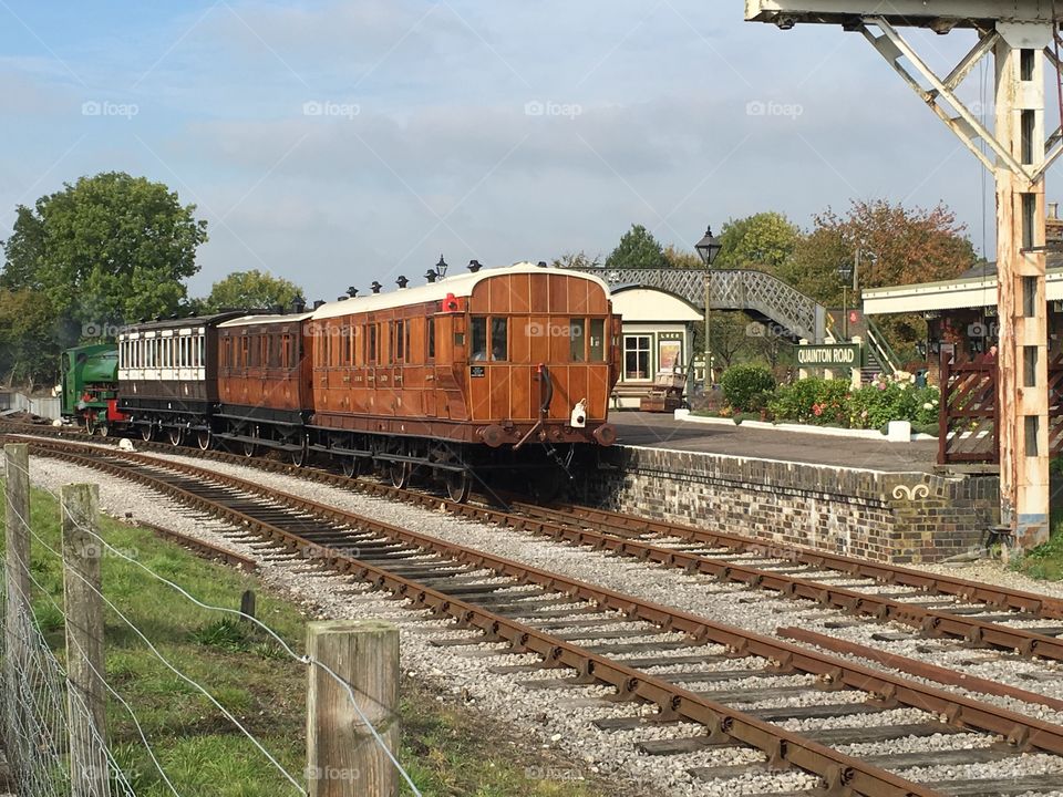 Vintage train at the Buckinghamshire railway centre 