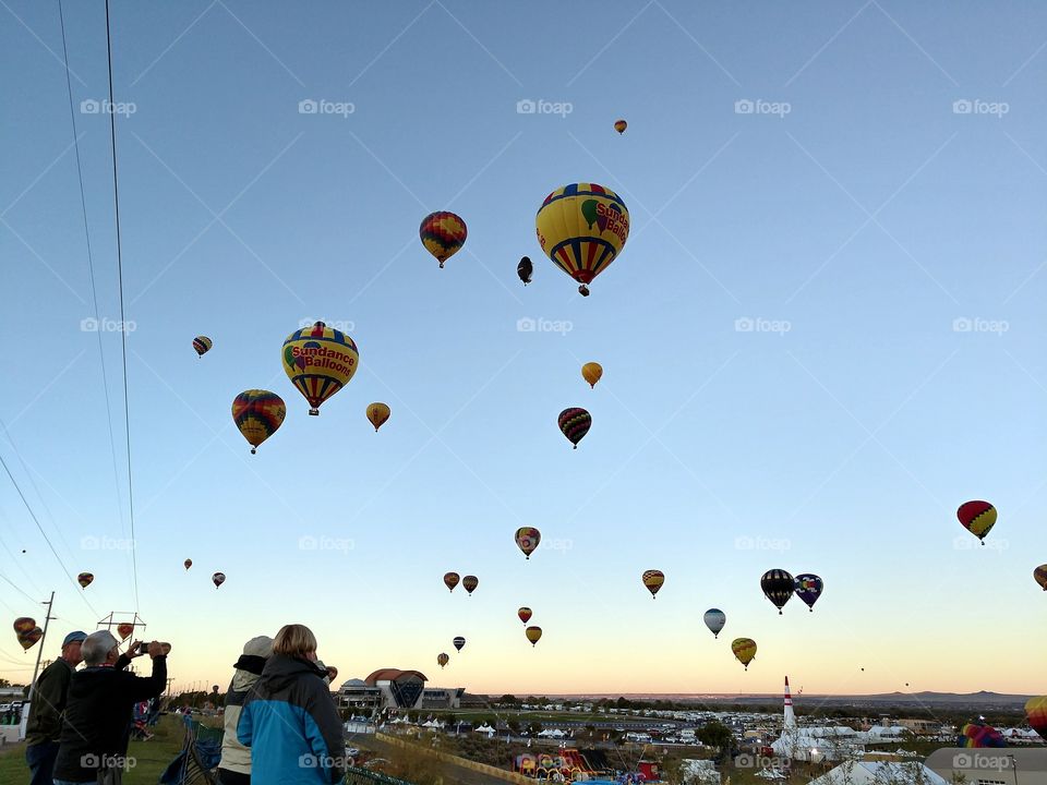 Watching the Albuquerque Balloon Fiesta