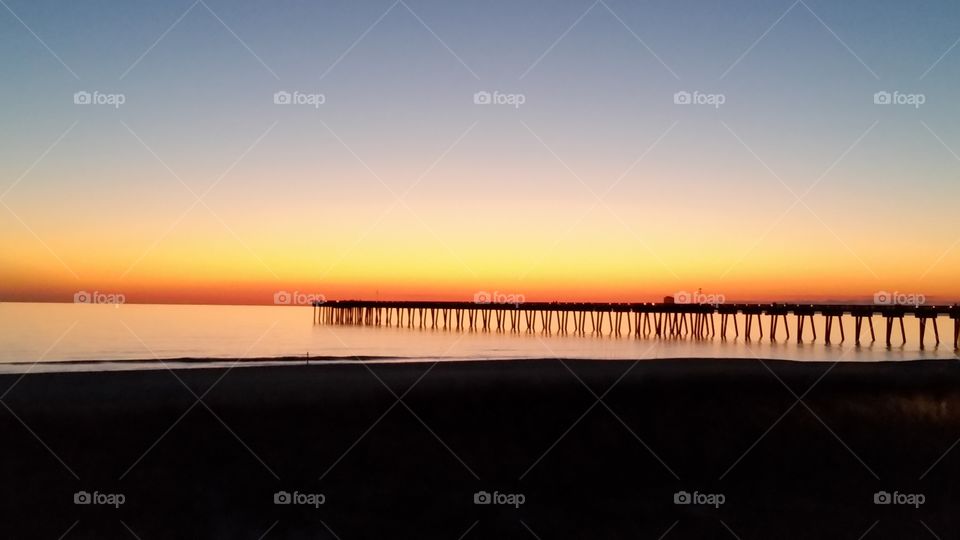 twilight at the pier
