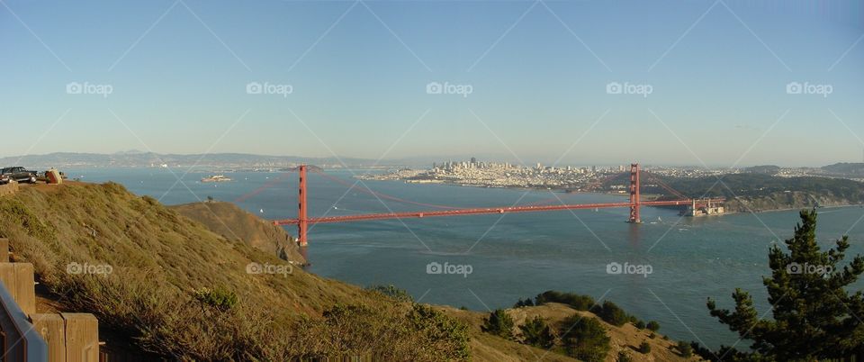 Golden Gate Bridge from Marin County side