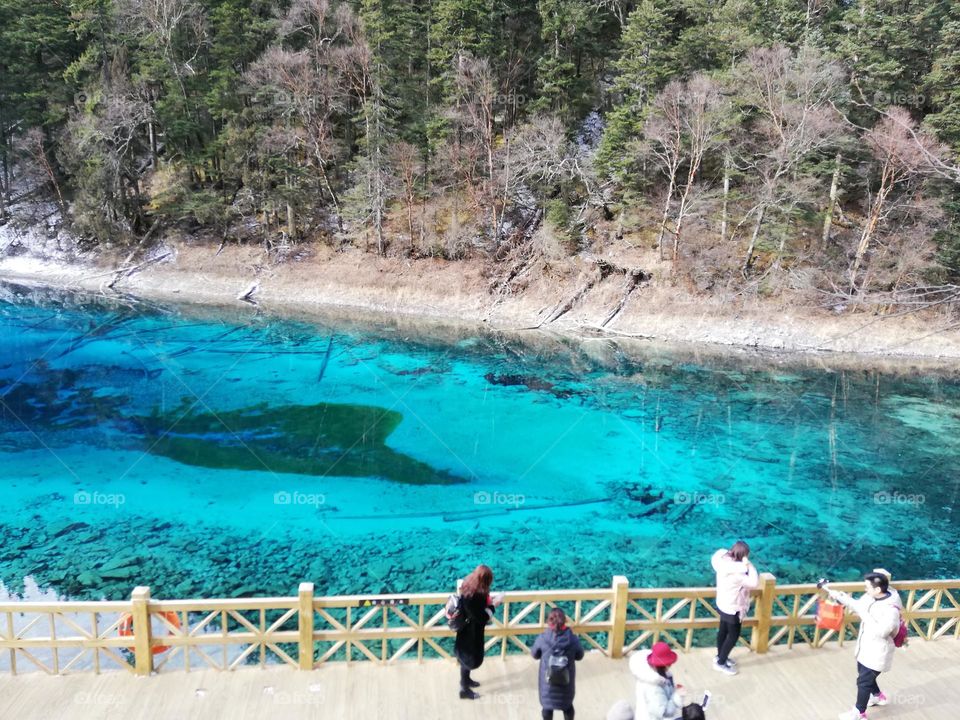 Amazing of blue lake 