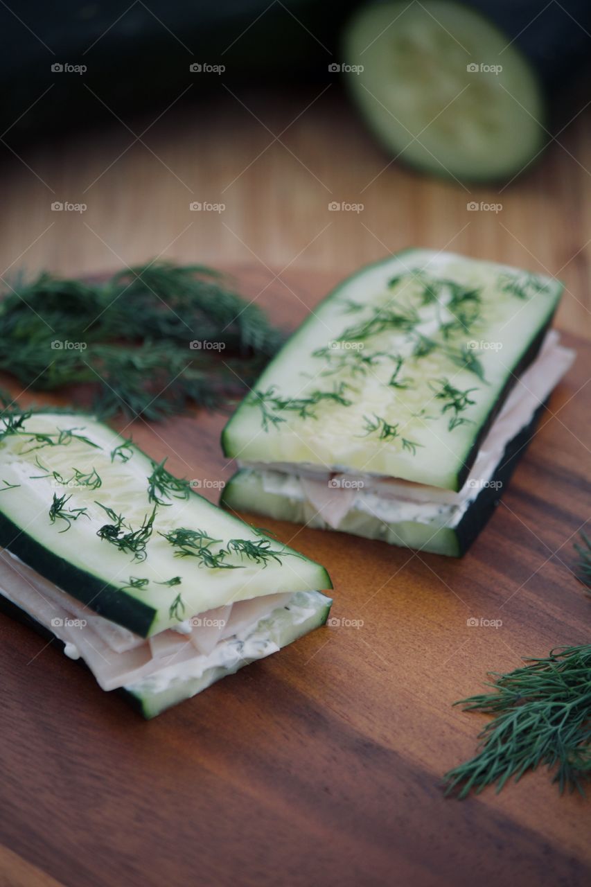 Cucumber Turkey Sandwich 