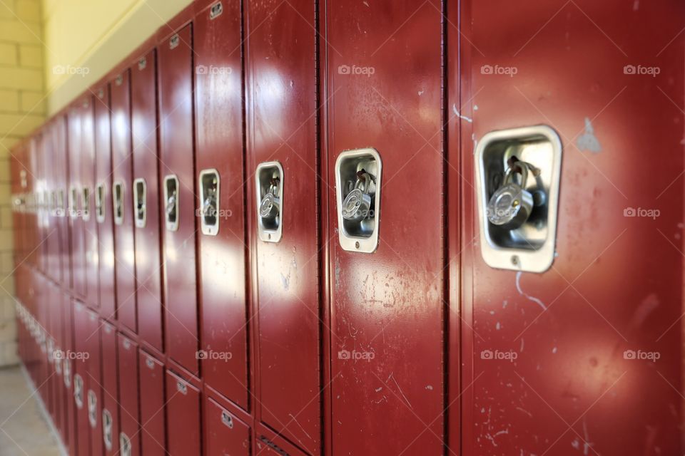 Lockers at High School