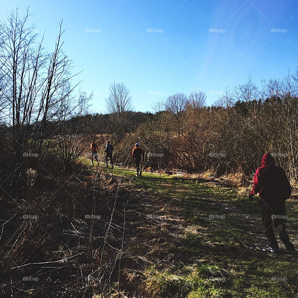 Our for an early morning group run. 