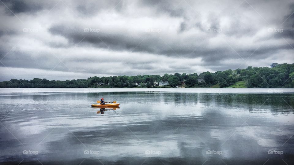 Kayaking on the Mystic 