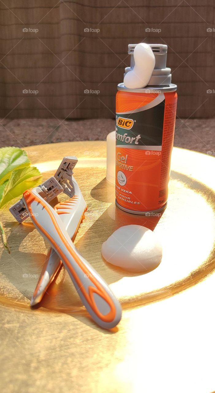 Shaving cream and razors