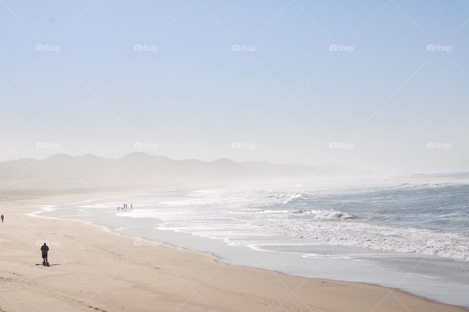 A silvery beach 