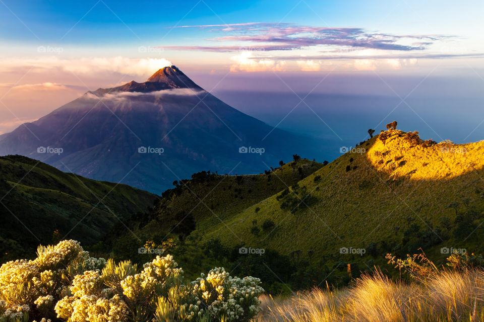 Mountain in Indonesia view