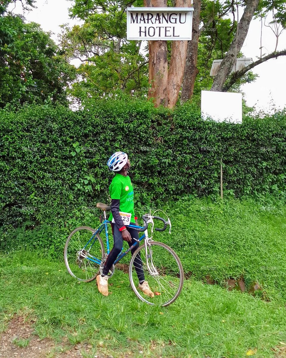 Just a short glimpse at Marangu Hotel poster, before conservation marathon (Marangu nature walk, ride and run) held on March 30 2024.