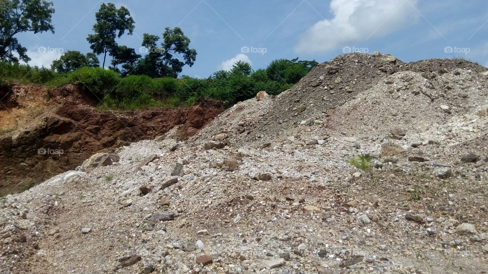 beautiful picture of a near site mine site