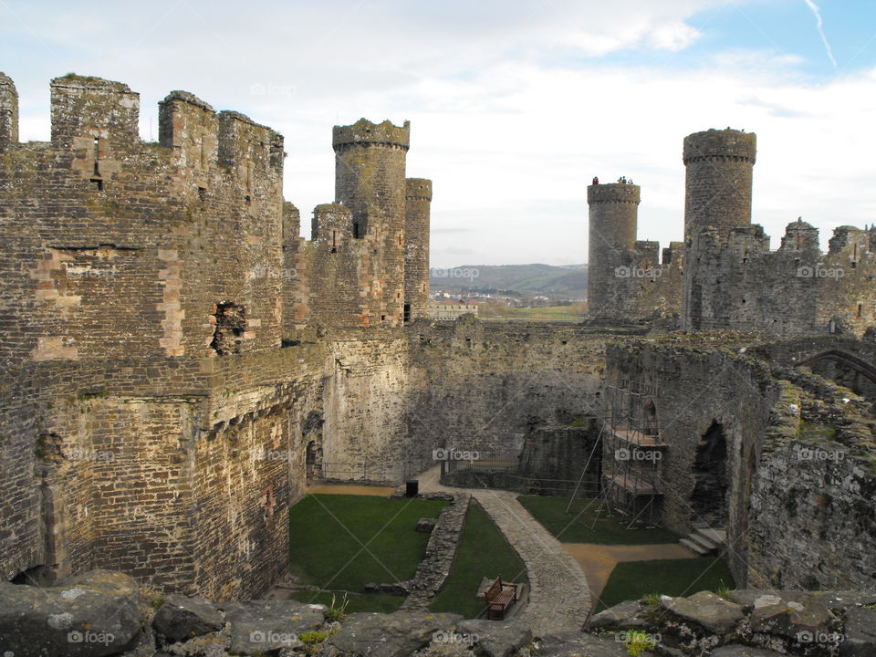 Conwy Castle,  Wales, Uk