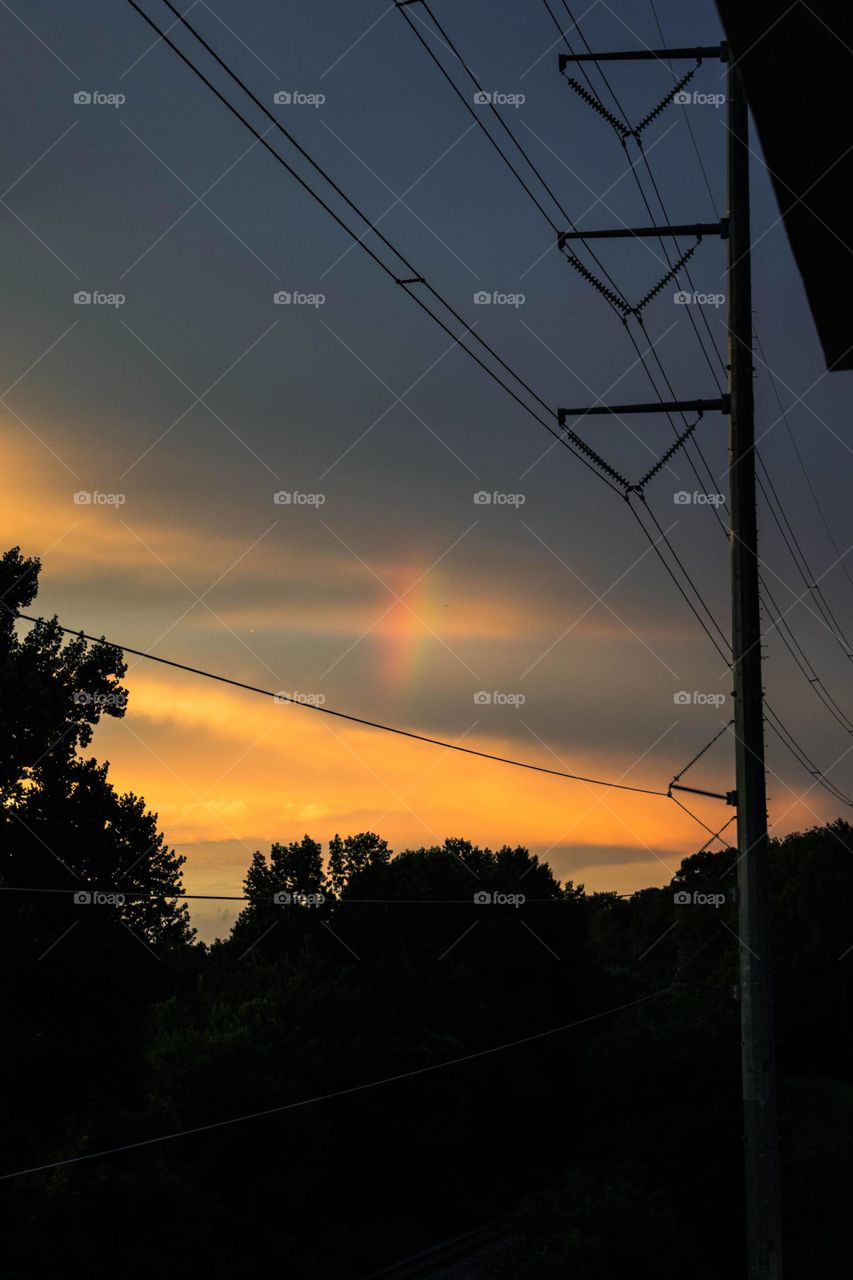Rainbow after a summer storm