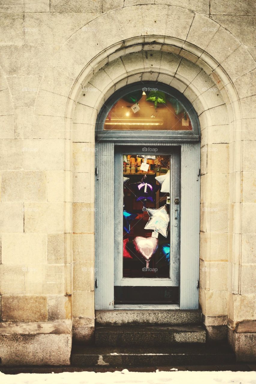 Door with Balloons 