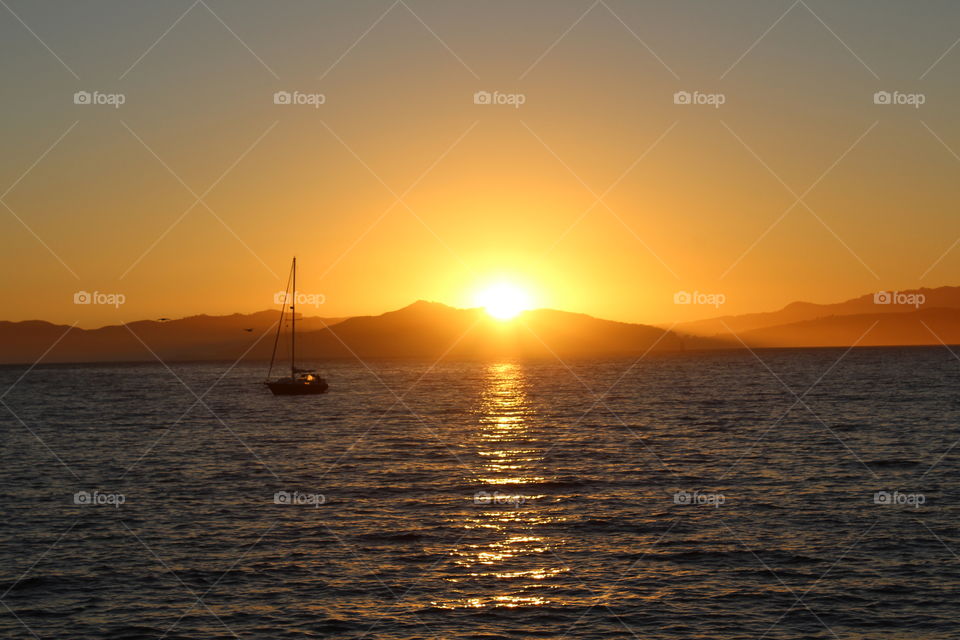 Sunset, Water, Dawn, Sea, Ocean