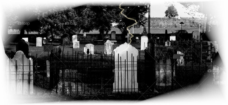 Haunted cemetery in St. Augustine, FL