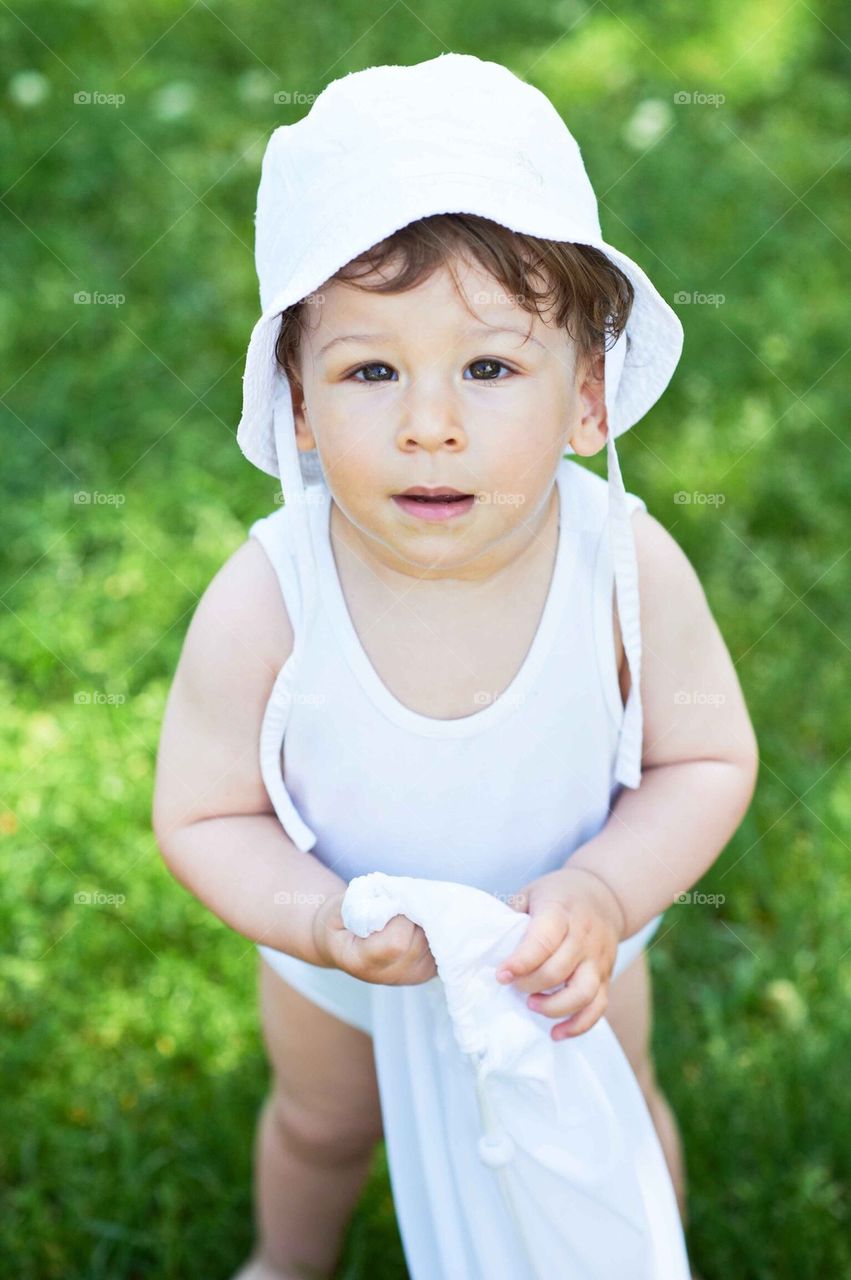 Baby looking Straight into camera